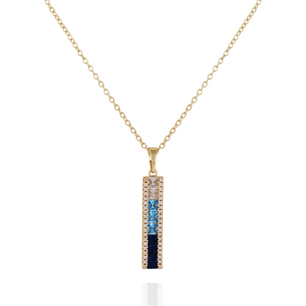 NWT Vince Camuto Blue Ombre CZ Necklace